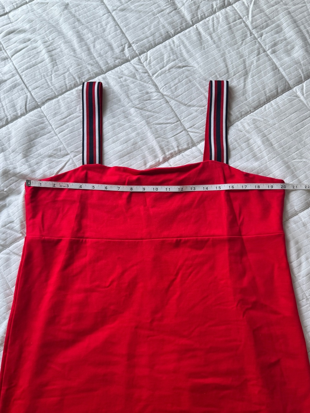 Tommy Hilfiger red french terry sneaker dress with striped details size XL - Picture 4 of 8